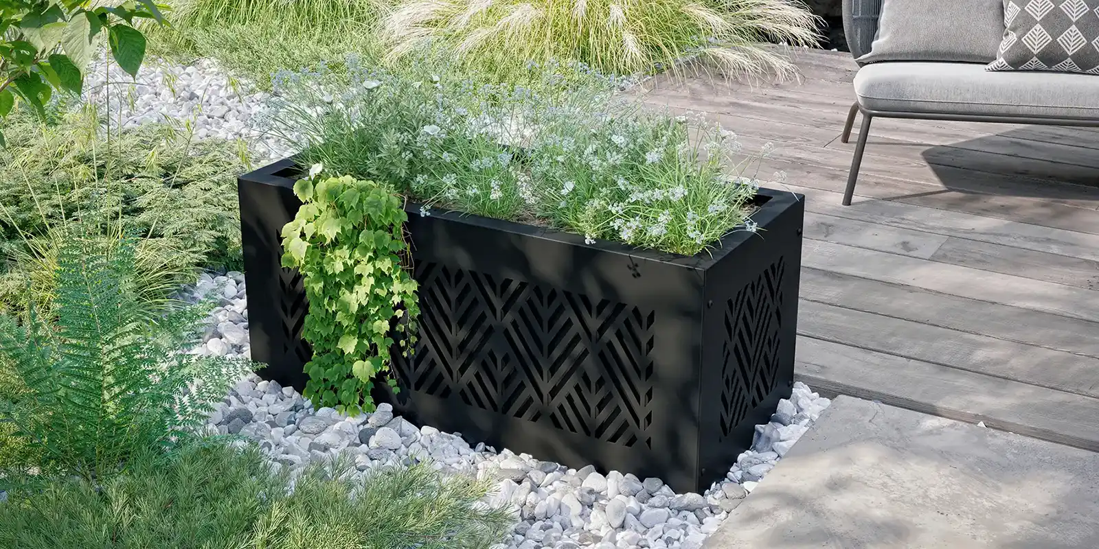 Habillage de Jardinière en aluminium
