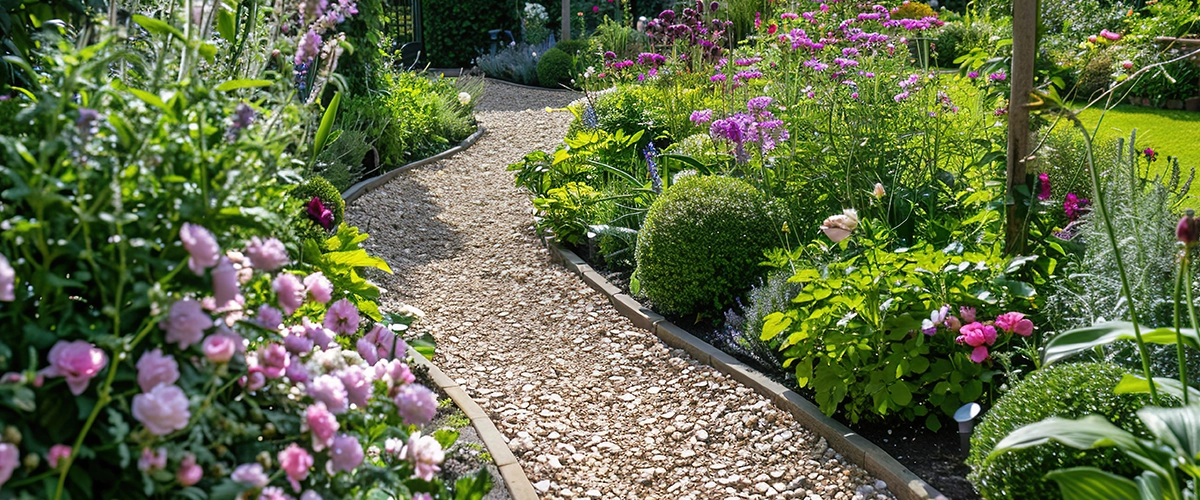 les fleurs d'un jardin à l'anglaise