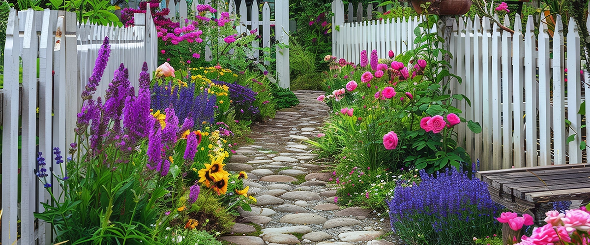 les fleurs d'un jardin à l'anglaise